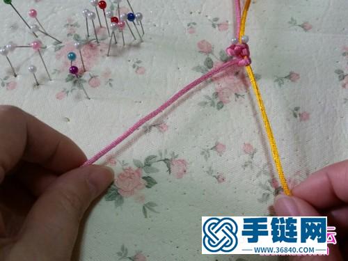 中国结蝴蝶胸针的编制方法步骤