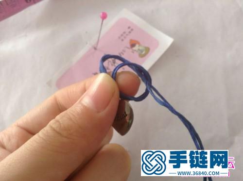 中国结编织简约心形锁骨链教程