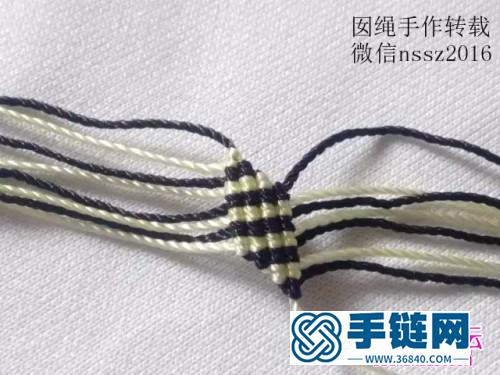 中国结编织制作的男款手绳教程
