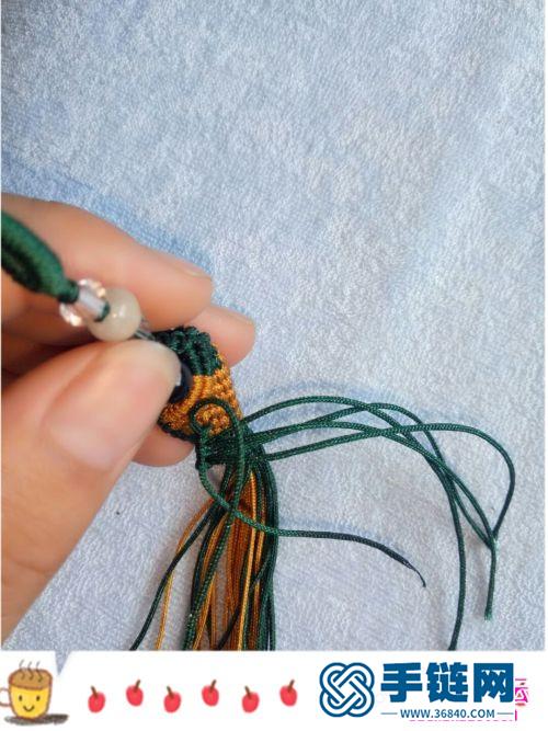 玉线小金鱼流苏挂饰的详细编织教程