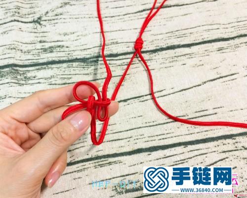 中国结编织制作的“丰”字挂饰图片教程