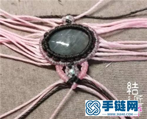 中国结编织包石戒指教程步骤