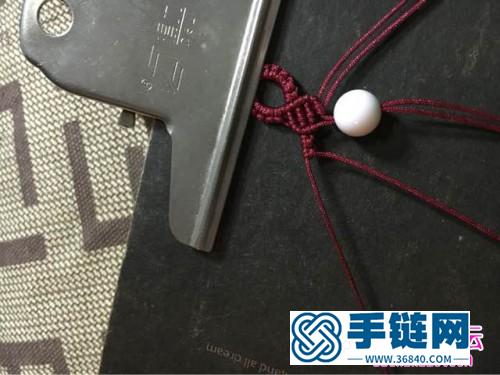 玉线砗久磲串珠手链的详细编织教程