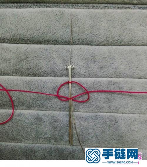 中国结+绕线制作的串珠戒指教程