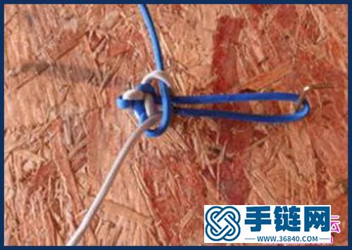 双螺旋式绳结钥匙扣的编法教程