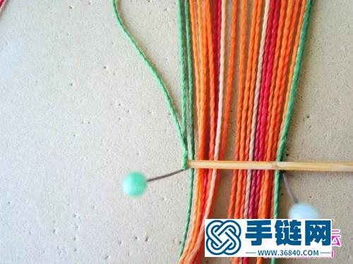 绳编异域风炫彩项链的详细制作图解