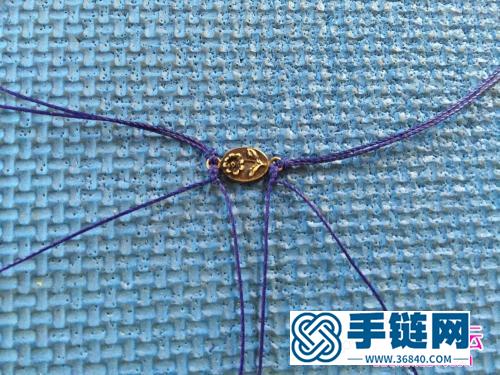 绳编古铜戒面戒指的制作方法