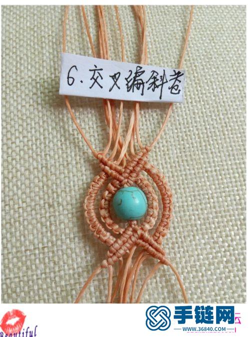 蜡线串珠手绳的编织教程