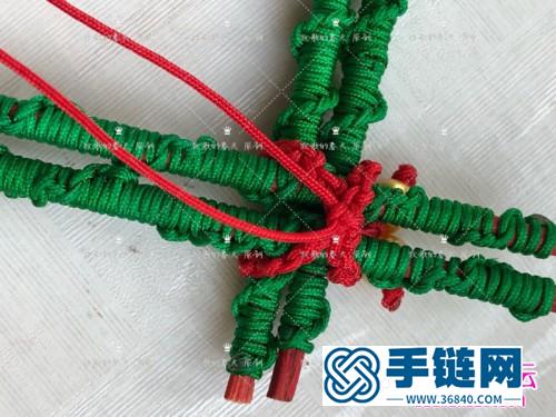 圣诞雪花阶梯小挂件饰品的详细制作图解