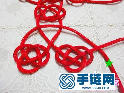 编结中国结红双“囍”字图解