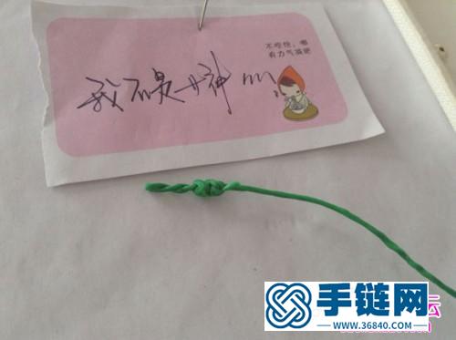 二款泰国蜡线编制的手绳教程