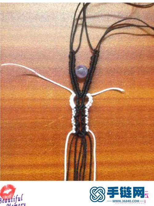 玉线绳编手链的方法