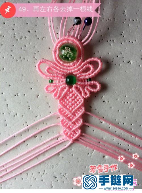 粉蝶串珠手链的详细编织教程
