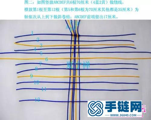 中国结编织小拖鞋挂件图解