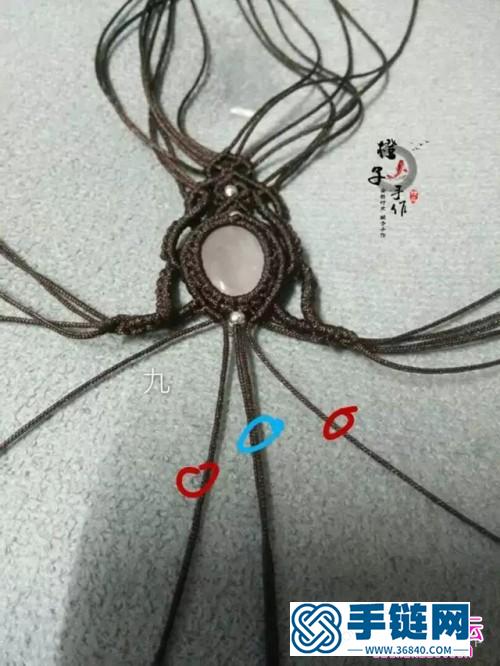 玉线包石头手镯的制作方法