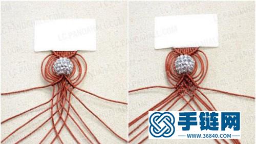 中国结编织配珠手环教程图片