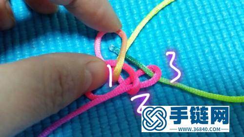 中国结绳编蝴蝶挂饰的方法