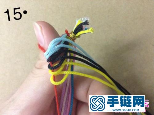 中国结编织九眼不灭金刚长寿绳图解