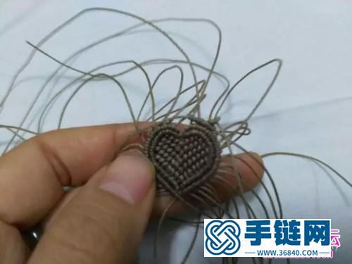 编绳心之所系吊坠的详细制作图解