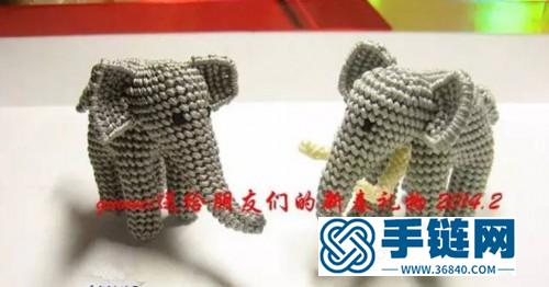 中国结立体小象的制作