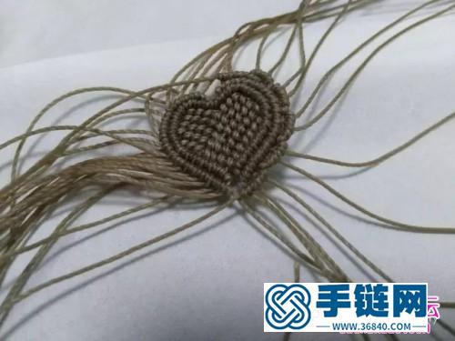 编绳心之所系吊坠的详细制作图解