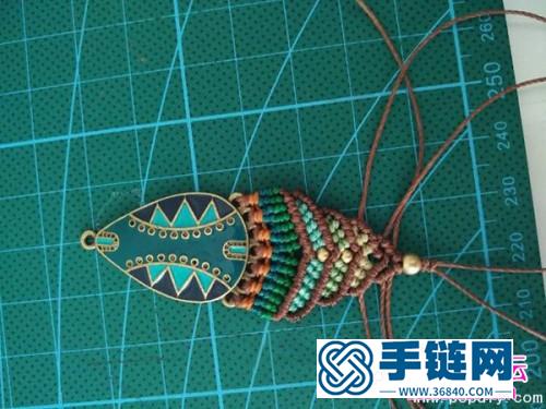 民族风蜡线耳饰的制作方法