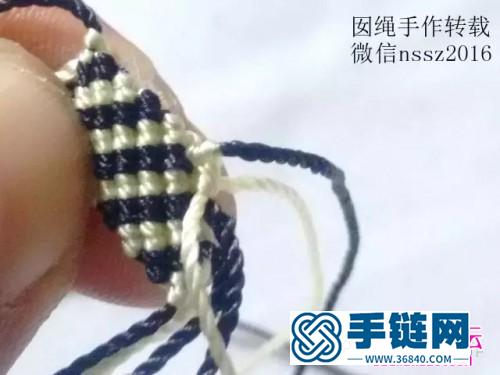 中国结编织制作的男款手绳教程