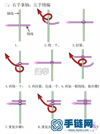 中国结编织海洋之心项链教程