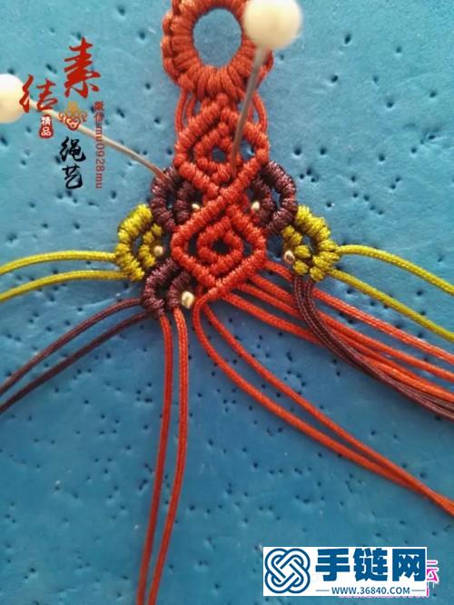 中国结编织银珠手绳方法图解