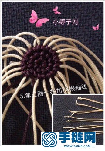 中国结编织制作的香菇