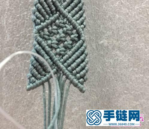 绳编气质单色森系图形手链的详细编制教程