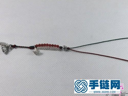 925银小鱼和莲蓬手链的制作方法