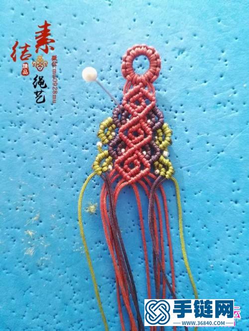 中国结编织银珠手绳方法图解