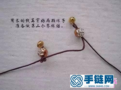 攀缘结项链的编织方法