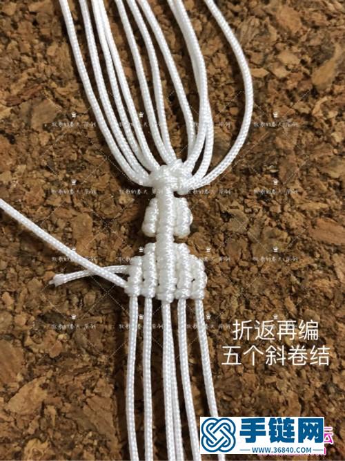 圣诞雪花阶梯小挂件饰品的详细制作图解