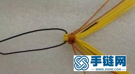 中国结编织丰收的麦穗小挂饰图解