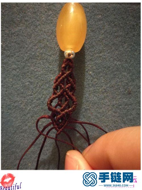 绳编玲珑心手链的详细制作教程