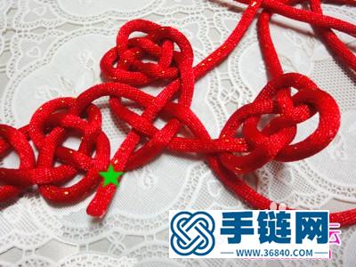 编结中国结红双“囍”字图解