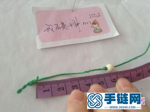 二款泰国蜡线编制的手绳教程