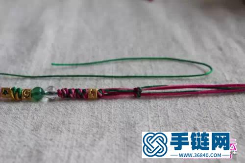 中国结编织春枝手绳方法图解