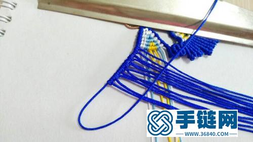 中国结编织的蝴蝶胸针图片，有编法教程
