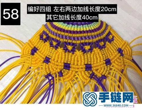 绳编凤冠花嫁之金陵雀挂饰的详细制作图解