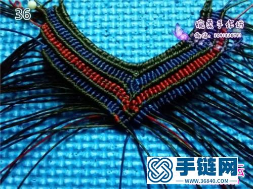 中国结编织蓝衫项链教程（婉柔手作）