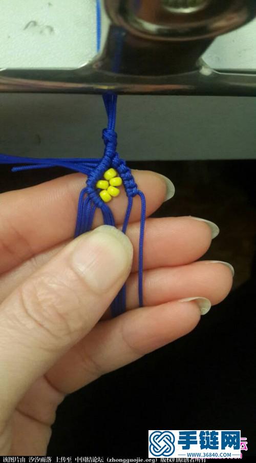 中国结编织串珠手绳方法图解