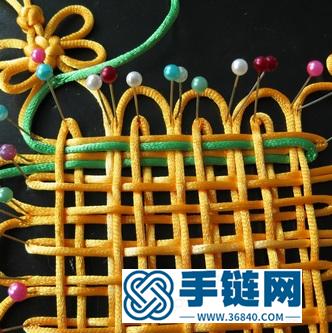 中国结制作套色挂饰的方法教程