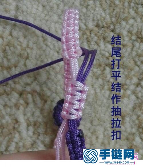 简单小清新的结艺手链的制作图解