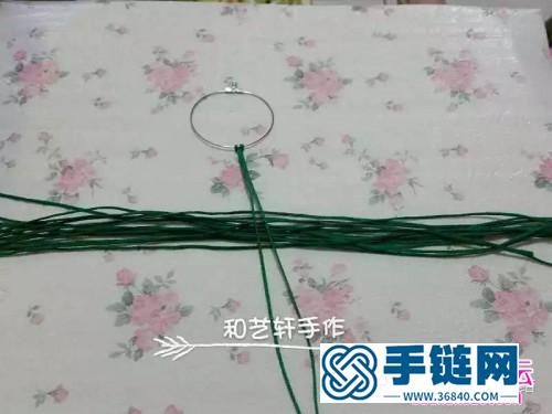 绳编美丽的欧式花边耳环图解