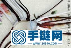中国结编织圆镜耳环方法图解