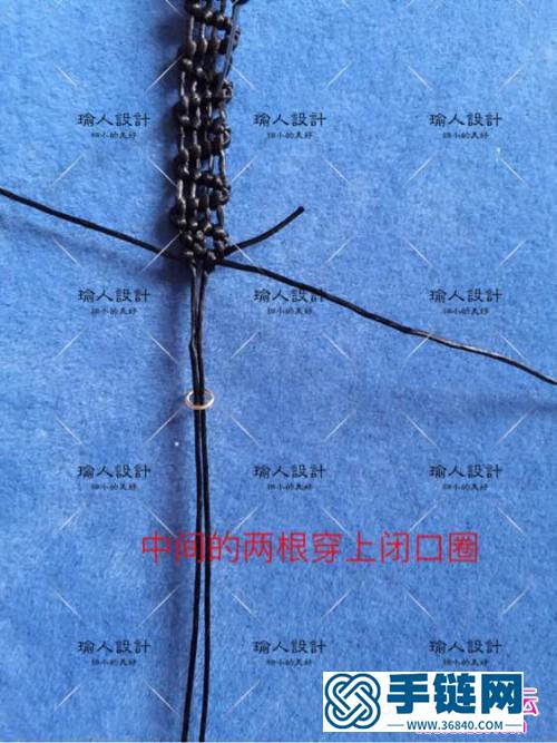 中国结编织锁骨项链的方法图解