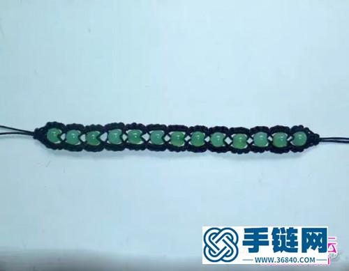 中国结编织串珠手链的方法图解
